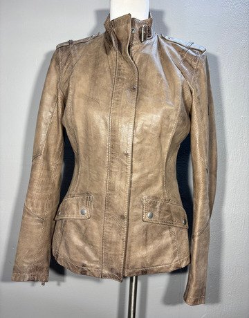 Belstaff Bronze Leather Jacket- Size 42