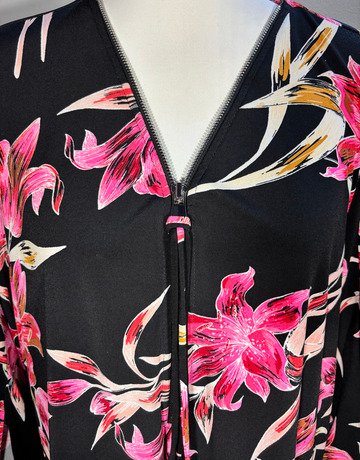 Joseph Ribkoff Black Patterned Top- Size UK18