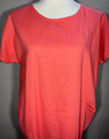 Flat White Peach Dress- Size Medium
