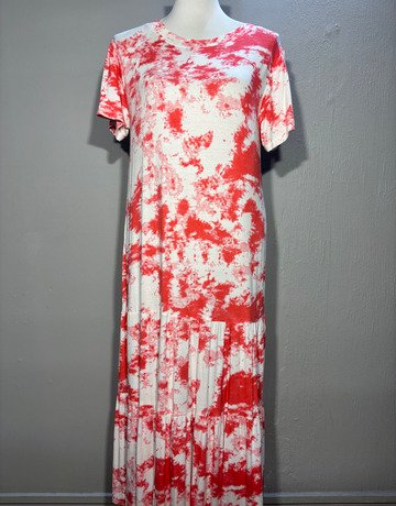 Miramira White And Orange Dress- Size