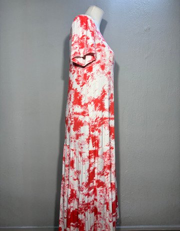 Miramira White And Orange Dress- Size