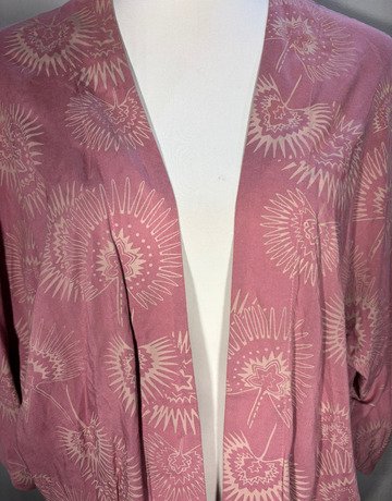 Maya Prass Dusty Pink Rayon Jacket- Size UK 36