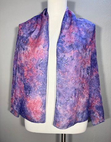 Purple Patterned Scarf- Small Size