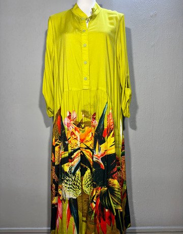 Hugo Flear Floral Print Cotton Dress- Size 40/44