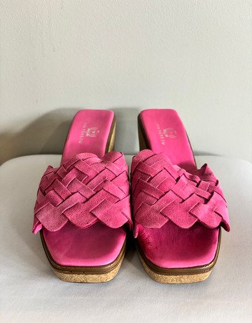 Valentino Pink Suede Heels- Size 38