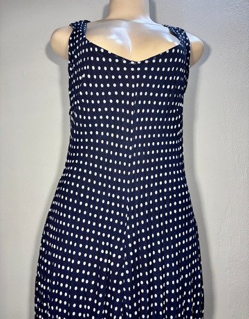 Phoebe & Co Navy Blue Polka Dot Dress- Size 10