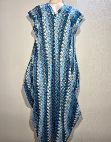 Michelle Ludek Blue Dress- Size Large
