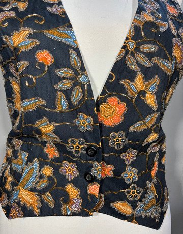 ICE Floral Beaded Waistcoat- Size Medium