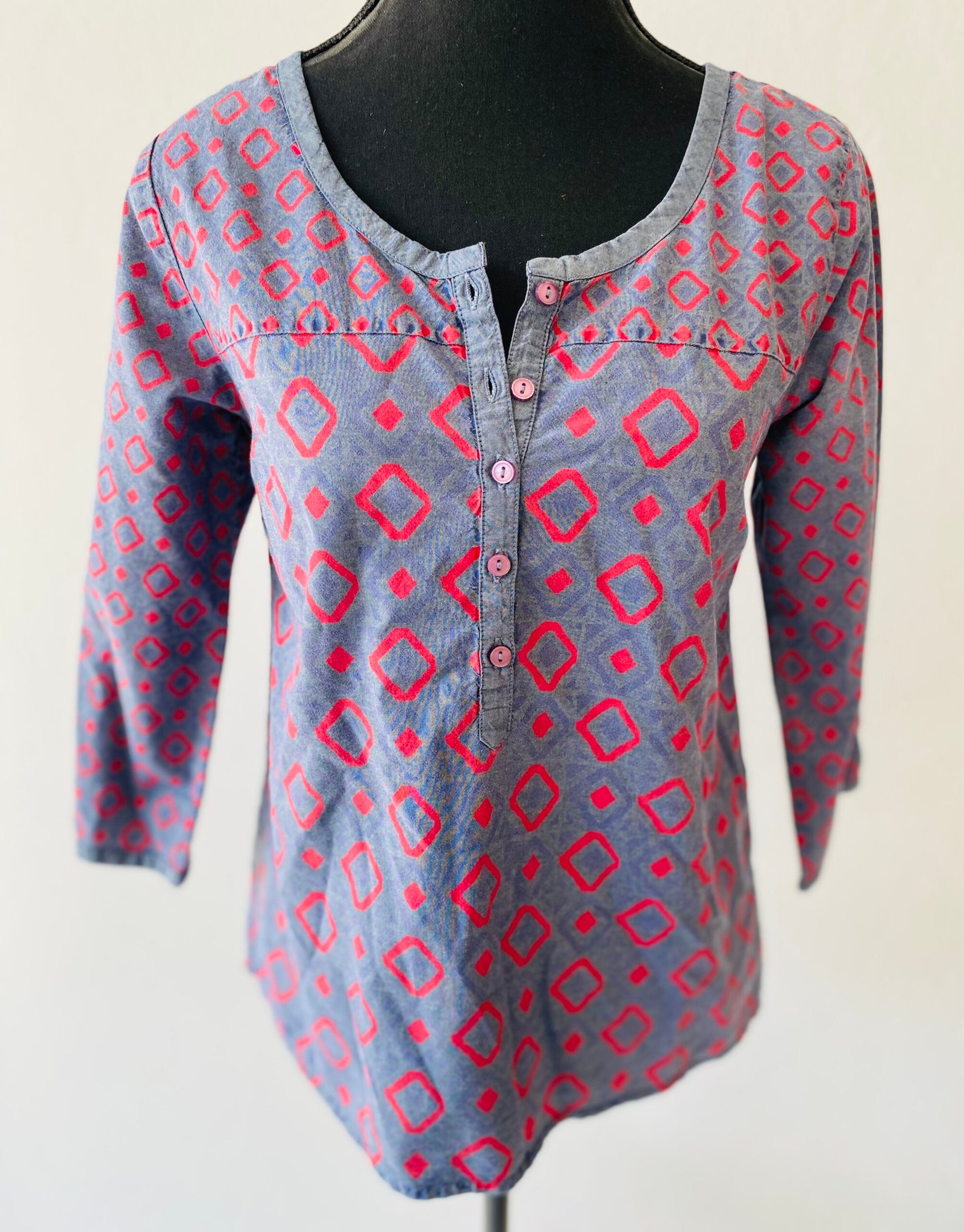 Sea Salt Cotton Blouse - Size: UK 8