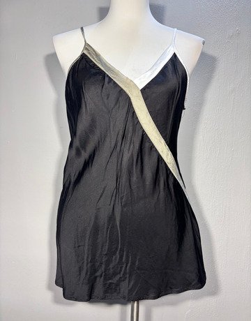 YAYA Women Viscose Black And White Top- Size 40