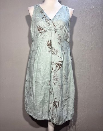 Murek Pure Linen Teal Dress- Size 38