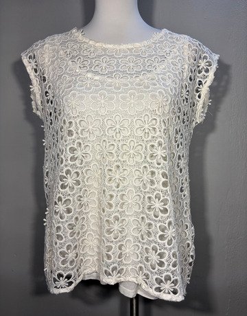 Next With Love White Top- Size UK10