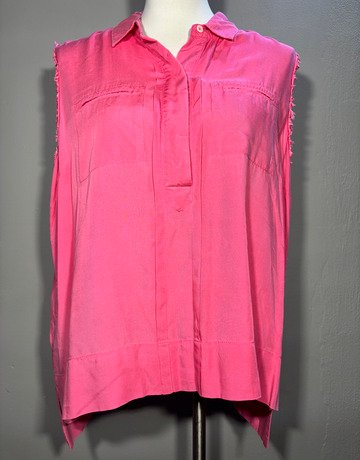 Trenery Pink Modal Top- Size Extra-Large