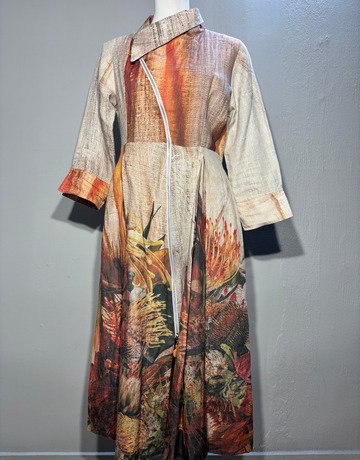 Hugo Flear Orange Pure Linen Jacket- Size 30/32
