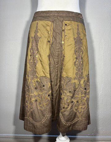Massimo Dutti Brown Skirt- Size Medium