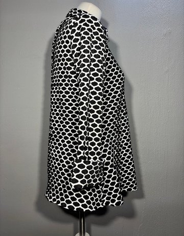 Joseph Ribkoff Black And White Patterned Jacket- Size UK10