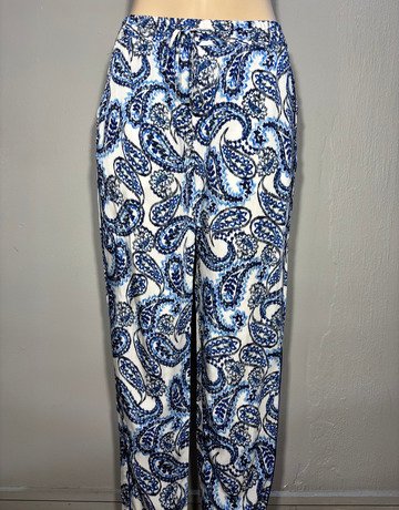 Ralph Lauren Blue Patterned Pants- Size 4n (Medium)