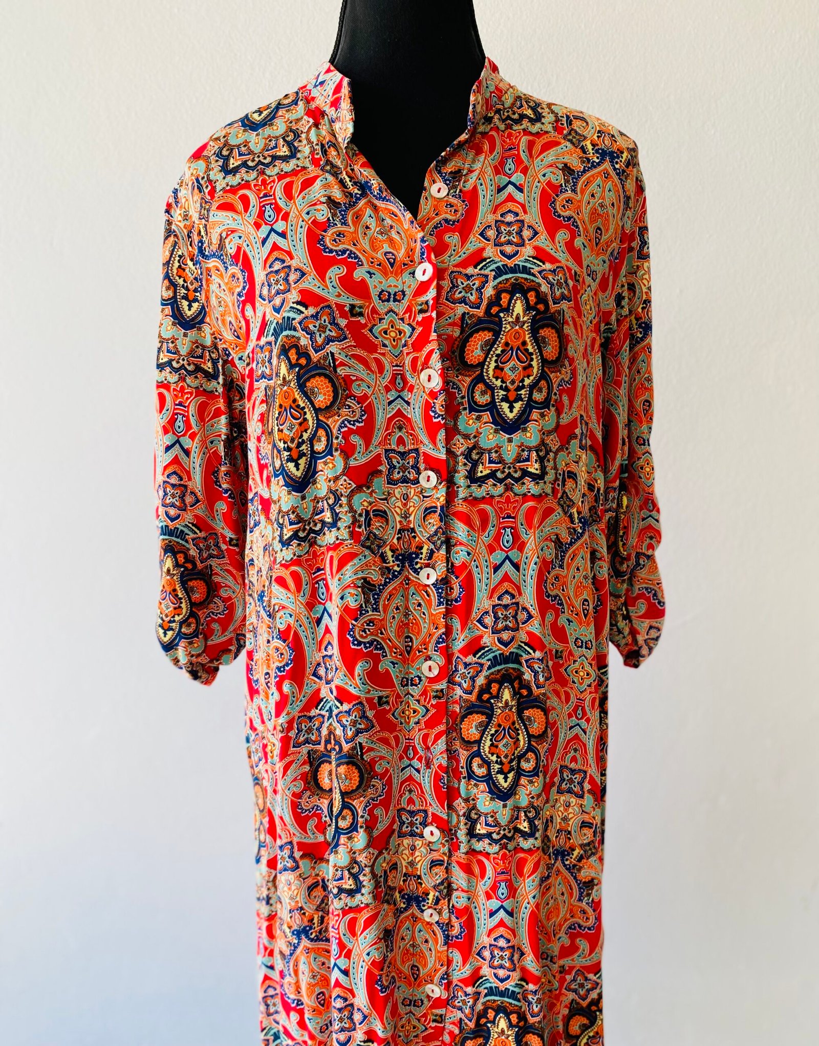 African Queen, Cotton Dress - Size: L/14