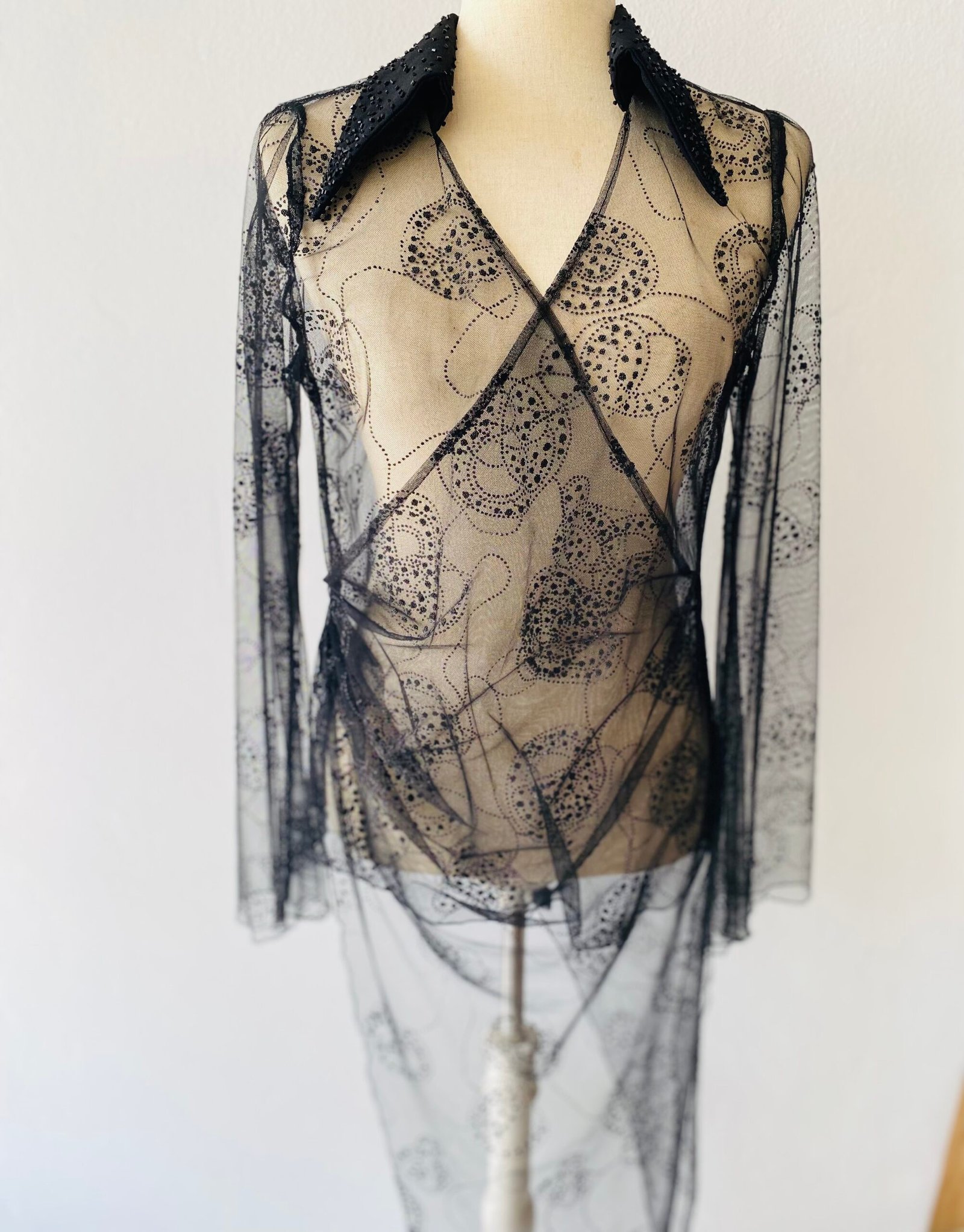 Delicate Beaded Blouse (no brand) - Size: SA 8