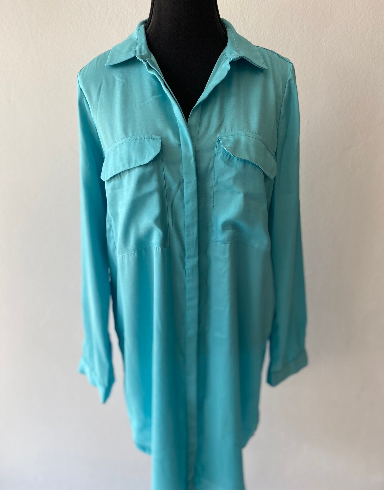 Hilton Weiner Poly Satin Dress/Blouse - Size: SA 36