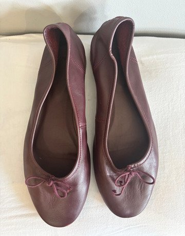 MNG Deep Wine Red Ballet Flats- Size 40