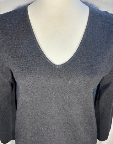 Trenery Black Cotton Top- Size Small