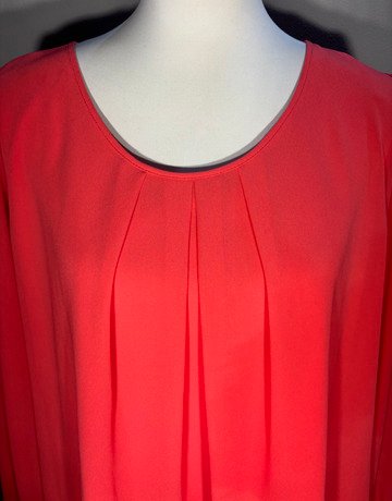 Wallis Coral Long Sleeve Top- Size Extra-Large