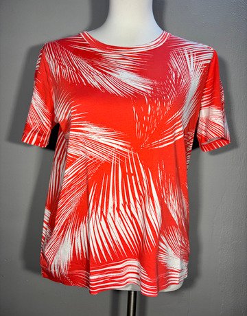 Trenery Orange Cotton Top- Size Small