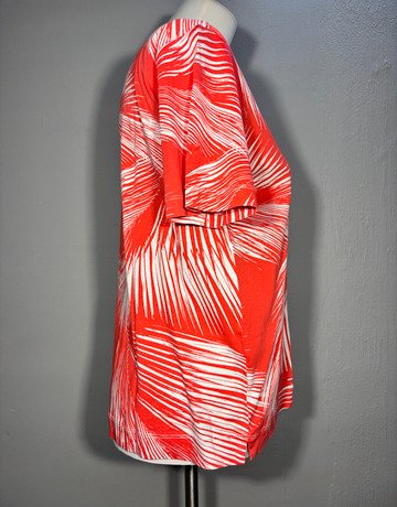 Trenery Orange Cotton Top- Size Small
