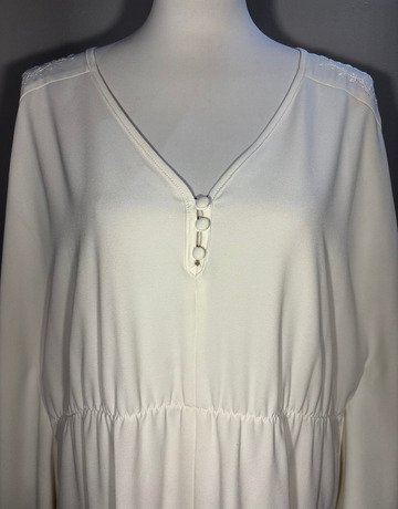 Poetry White Dress- Size Medium