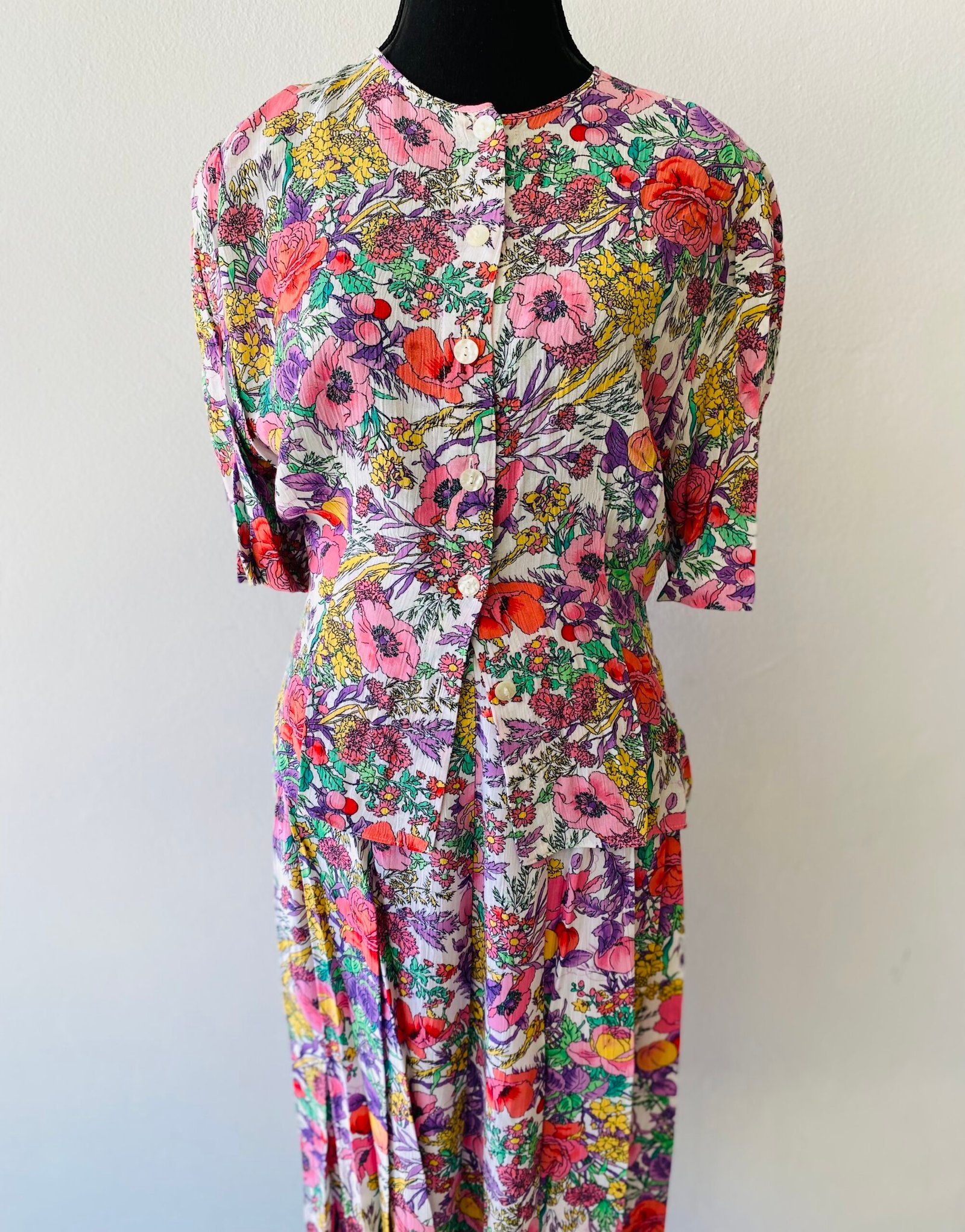 Caviar - Blouse & Skirt (vintage) - Size: SA 8