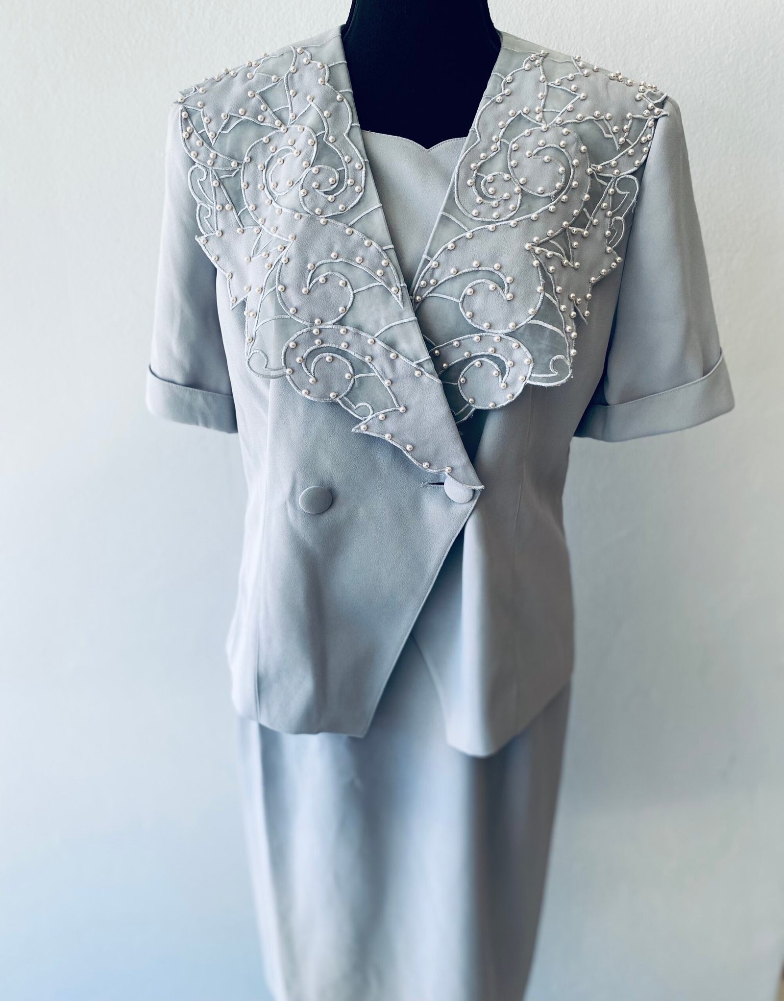 Pam Bee (lined blouse & skirt) - Size: SA (top) 10, SA 8 (skirt)